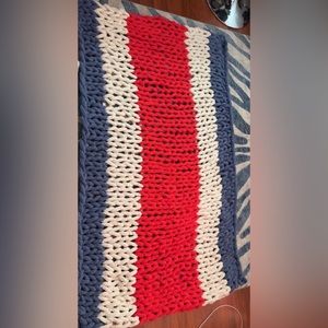 handmade chunky knit blanket